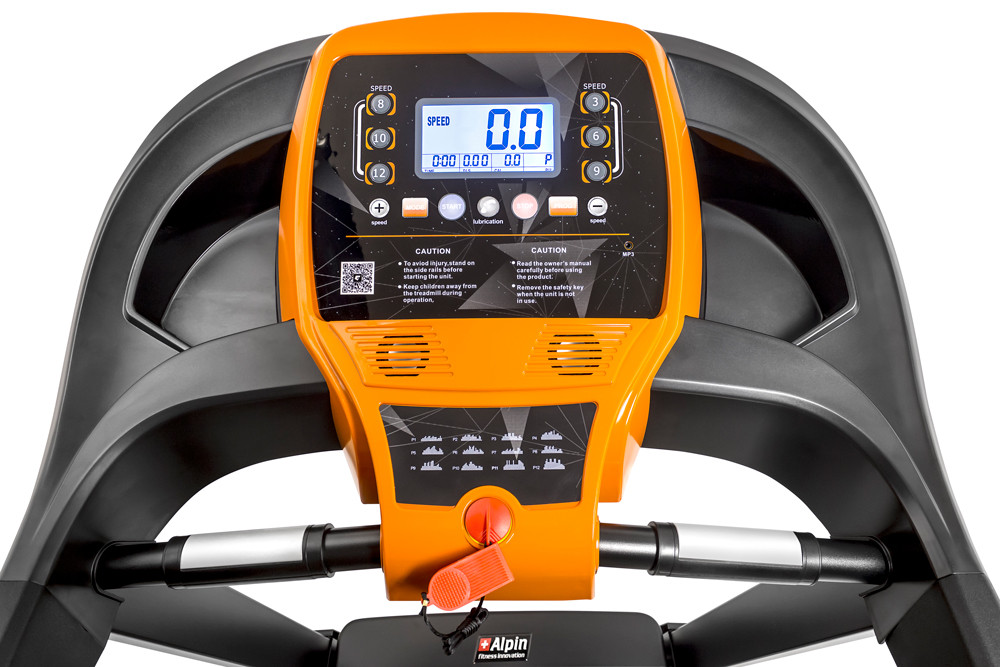 Электрическая беговая дорожка Alpin Marathon (оранжевый) фото-7