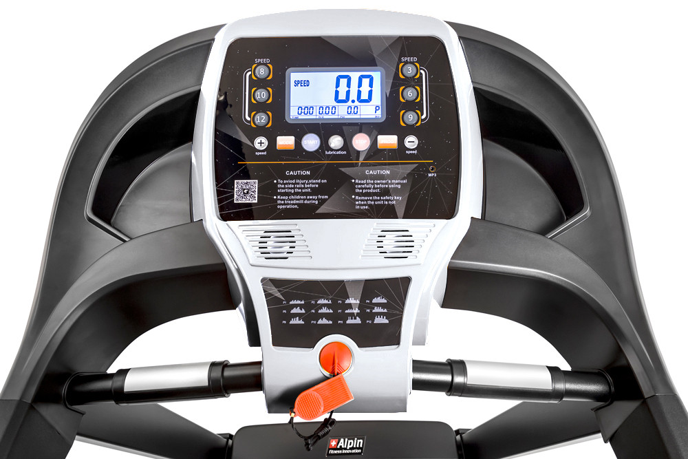 Электрическая беговая дорожка Alpin Marathon (белый) фото-5