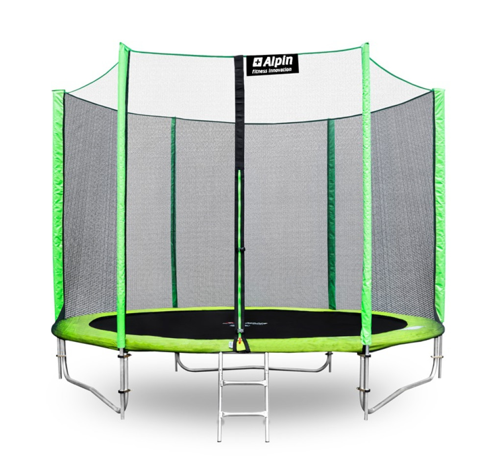 Батут Alpin 2.52 м с защитной сеткой и лестницей - фото1 Батут Alpin 2.52 м с защитной сеткой и лестницей - фото1