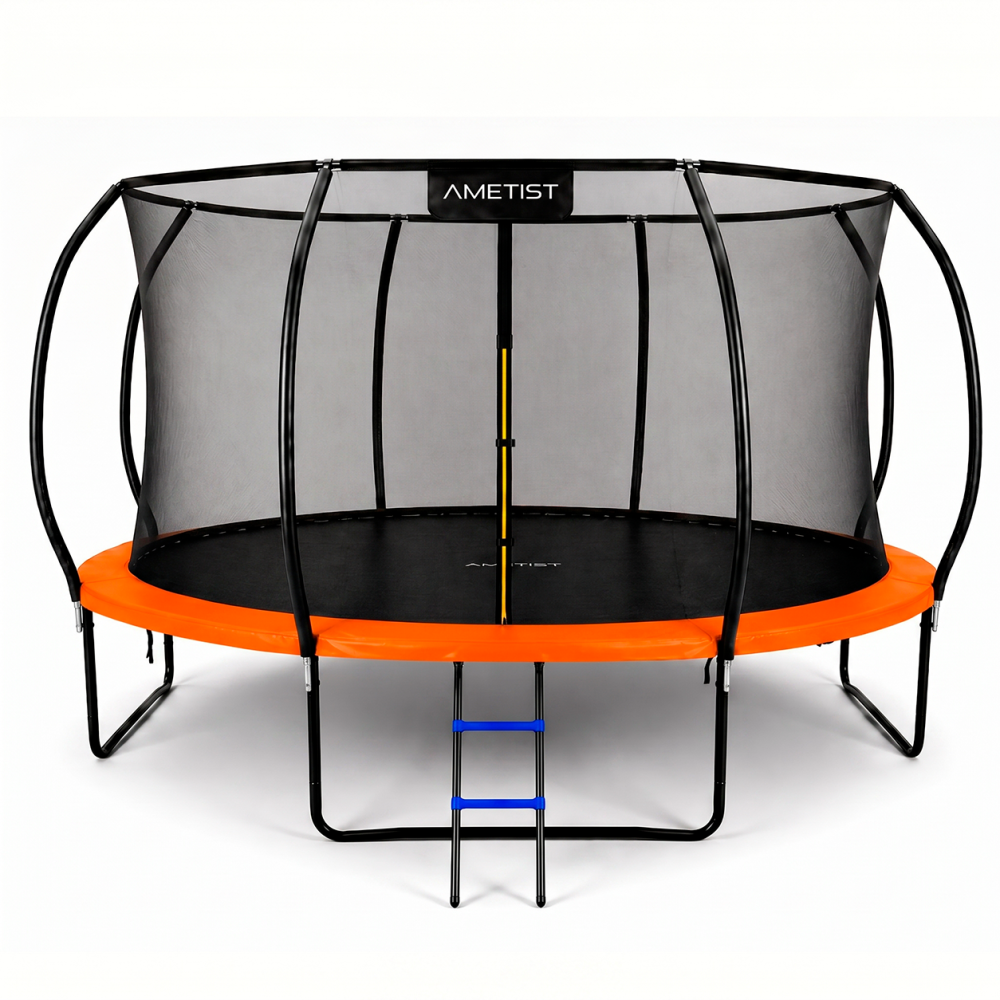 Батут AMETIST PRO Inside D435-14FT Blue/Orange фото-3