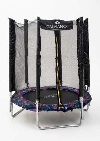 Батут Calviano Smile 183 см-6 ft с внешней сеткой складной фото-5