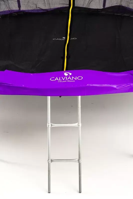 Батут Calviano Outside Master Purple 374 см - 12ft (внешняя сетка, с лестницей) фото-4