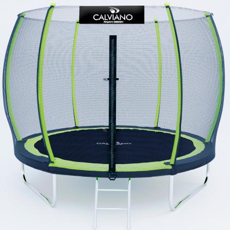 Батут Calviano Outside Master Green 312 см - 10ft (внешняя сетка, с лестницей) - фото1