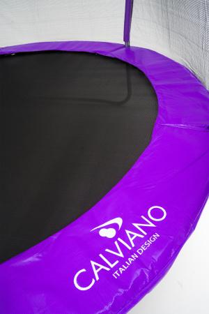 Батут Calviano Outside Master Purple 252 см - 8ft (внешняя сетка, с лестницей) фото-7