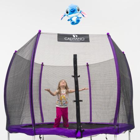 Батут Calviano Outside Master Purple 252 см - 8ft (внешняя сетка, с лестницей) фото-4