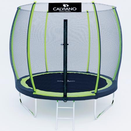Батут Calviano Outside Master Green 252 см - 8ft (внешняя сетка, с лестницей) - фото1