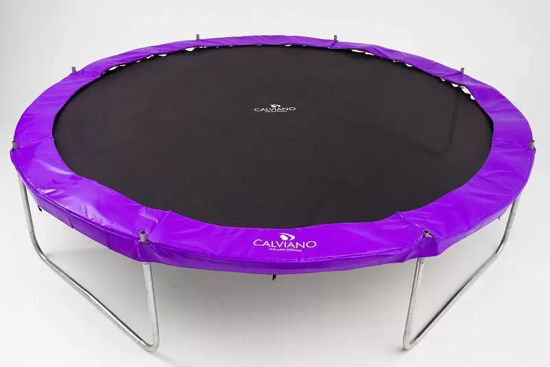 Батут Calviano Inside Master Purple 374 см - 12ft (внутренняя сетка, с лестницей) - фото2