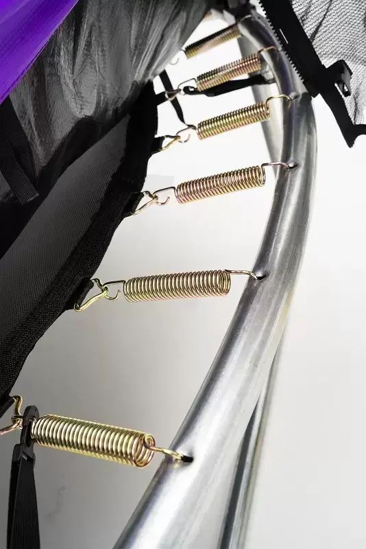 Батут Calviano Inside Master Purple 374 см - 12ft (внутренняя сетка, с лестницей) фото-3