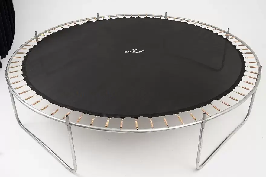 Батут Calviano Inside Master Smile 374 см - 12ft (внутренняя сетка, с лестницей) фото-3