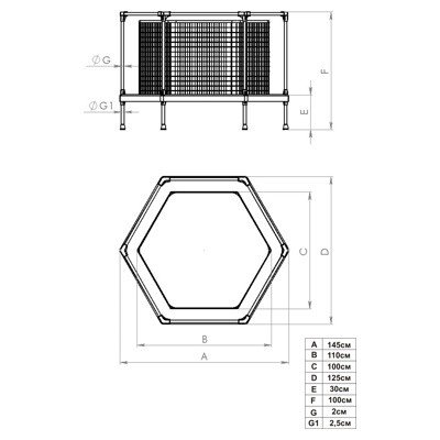 Leco-IT Home диам. 135 см. с сеткой гп060004 - фото2