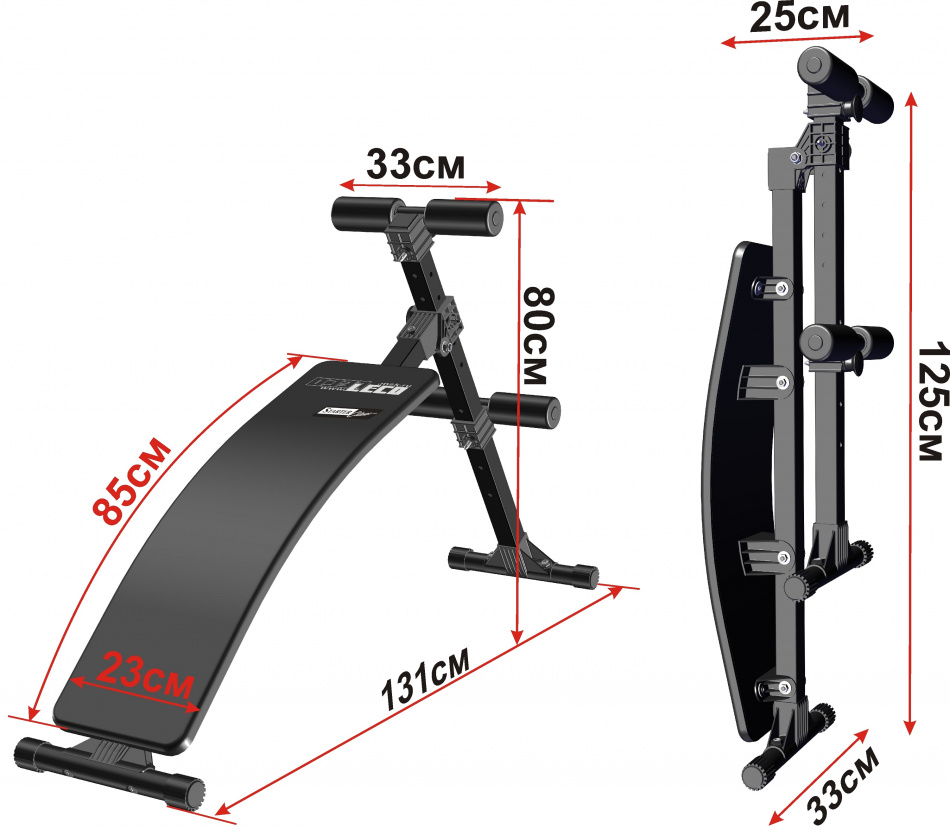 Скамья для пресса изогнутая Starter гп421 - фото2