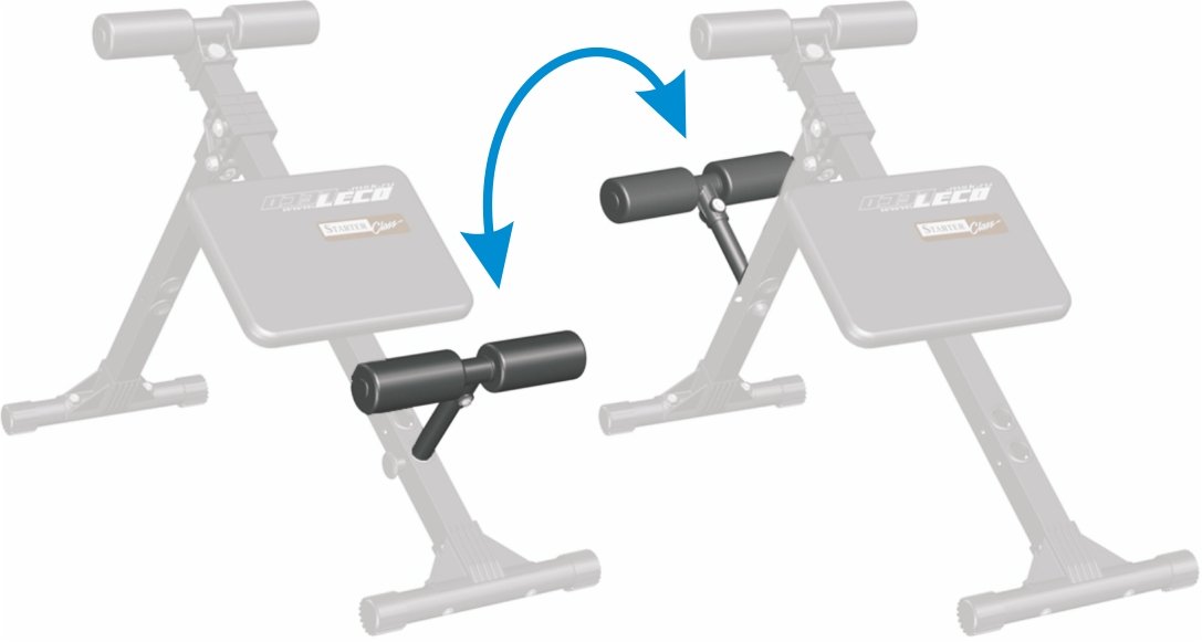 Скамья универсальная для пресса и мышц спины Leco-IT Home гп040010 - фото2