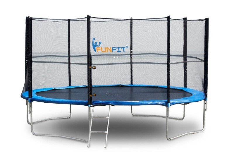 Батут Funfit 374см с защитной сеткой - фото1