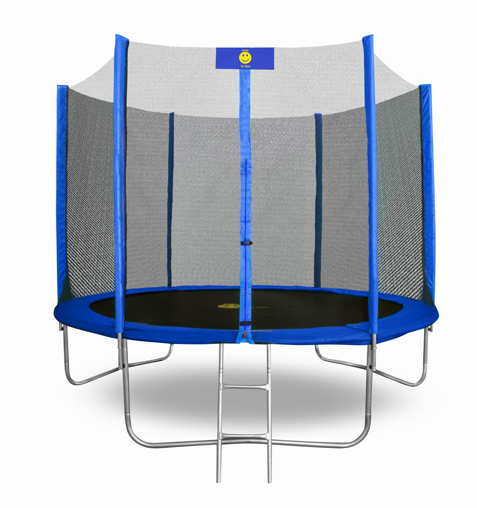 Батут Smile STB-374 с защитной сеткой и лестницей - фото2
