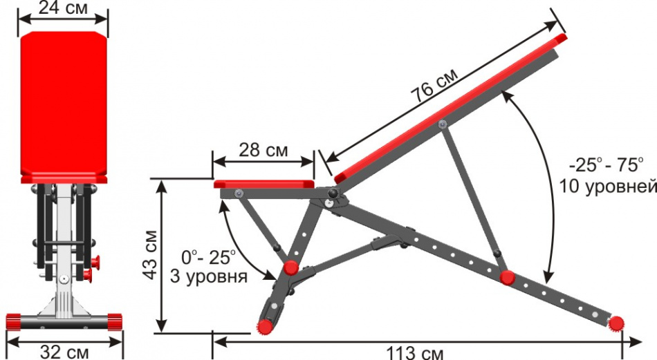 Силовая скамья Leco-IT Home гп027010 фото-3