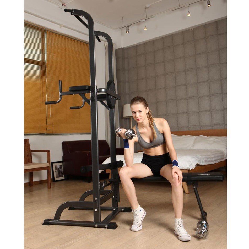 Тренажер со скамьей DFC POWER TOWER G003 фото-4