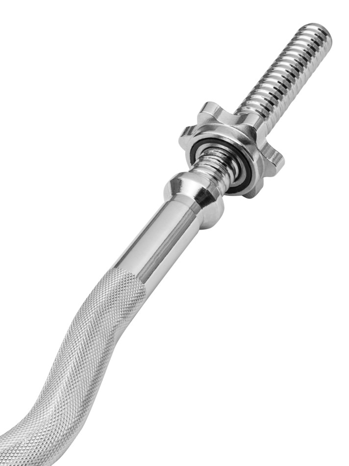 Гриф для штанги Alpin BBW-120, W-образный, диаметр 25мм, длина 120см фото-4